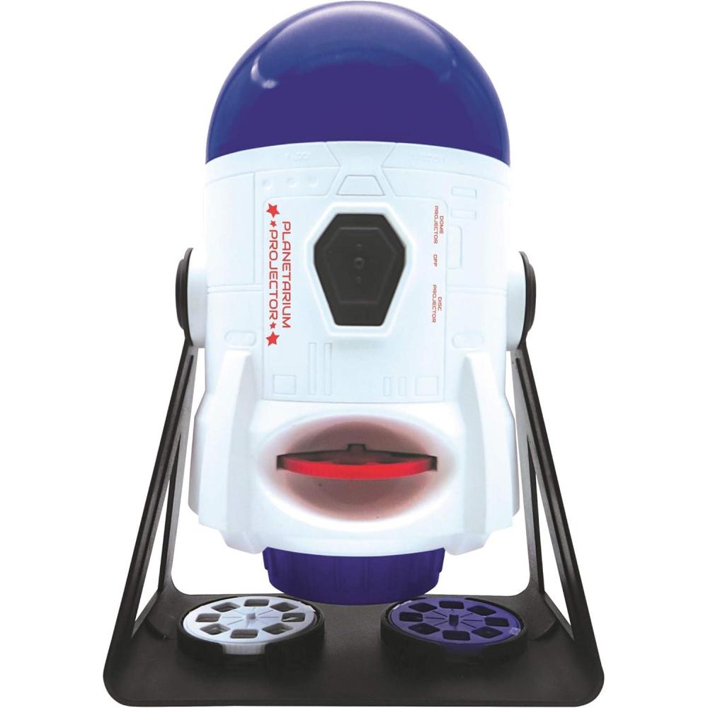 imageLEXiBOOK 2in1 Constellations and Images Planetarium Projector 24 Images to Discover Space 2 Constellation Domes STEM WhiteBlue NLJ180NLJ180US