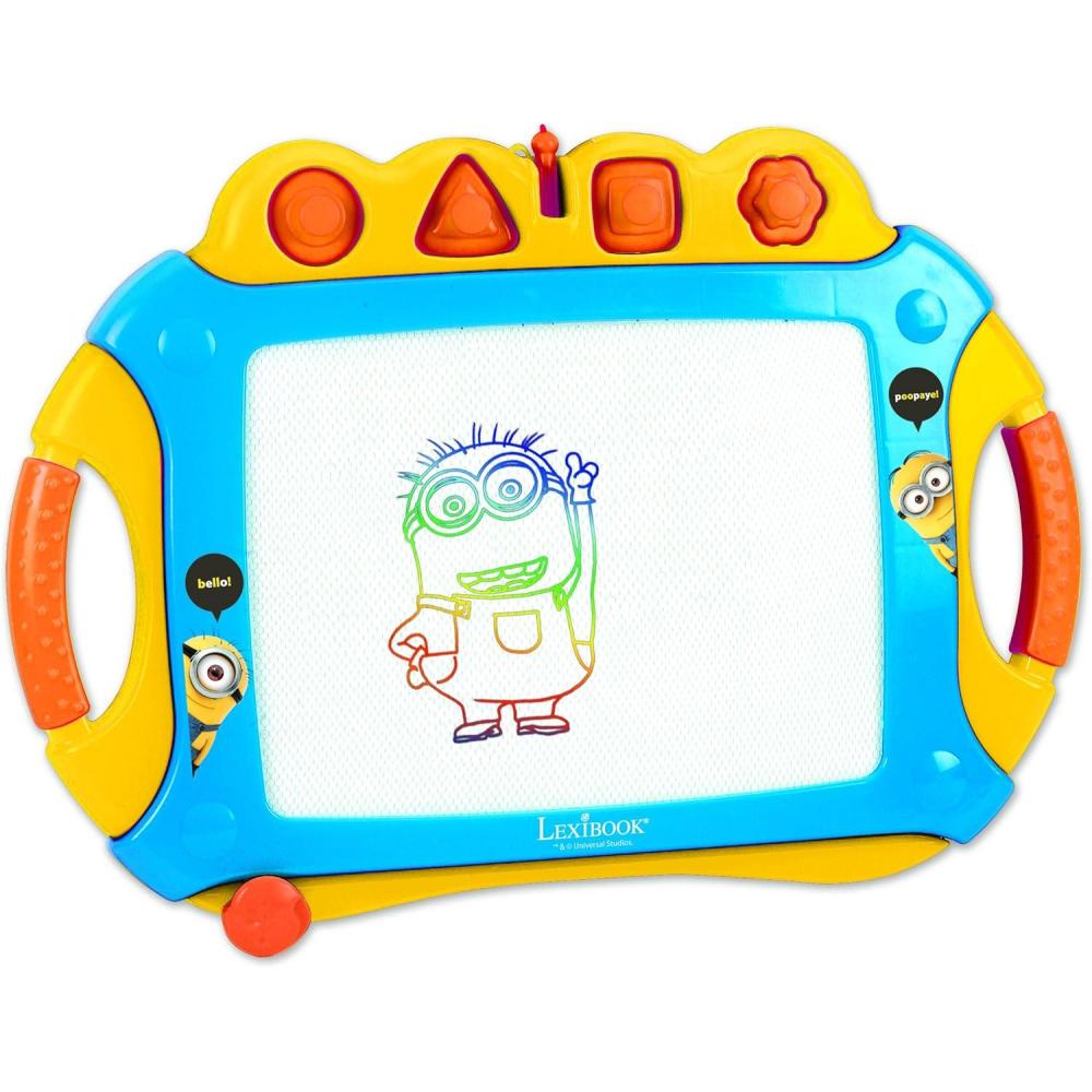 imageLEXiBOOK CRDES600 Universal Despicable Me Minions Drawing Board Attached Magnetic Pen YellowBlue