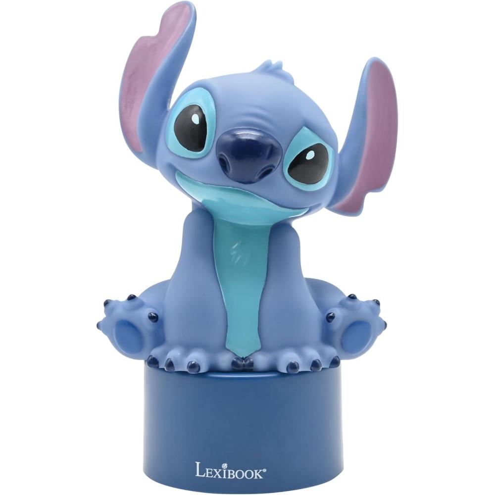 imageLEXiBOOK Disney Stitch Nightlight with Speaker Color Change Soft Light Battery Operated Blue NS01DDisney Stitch