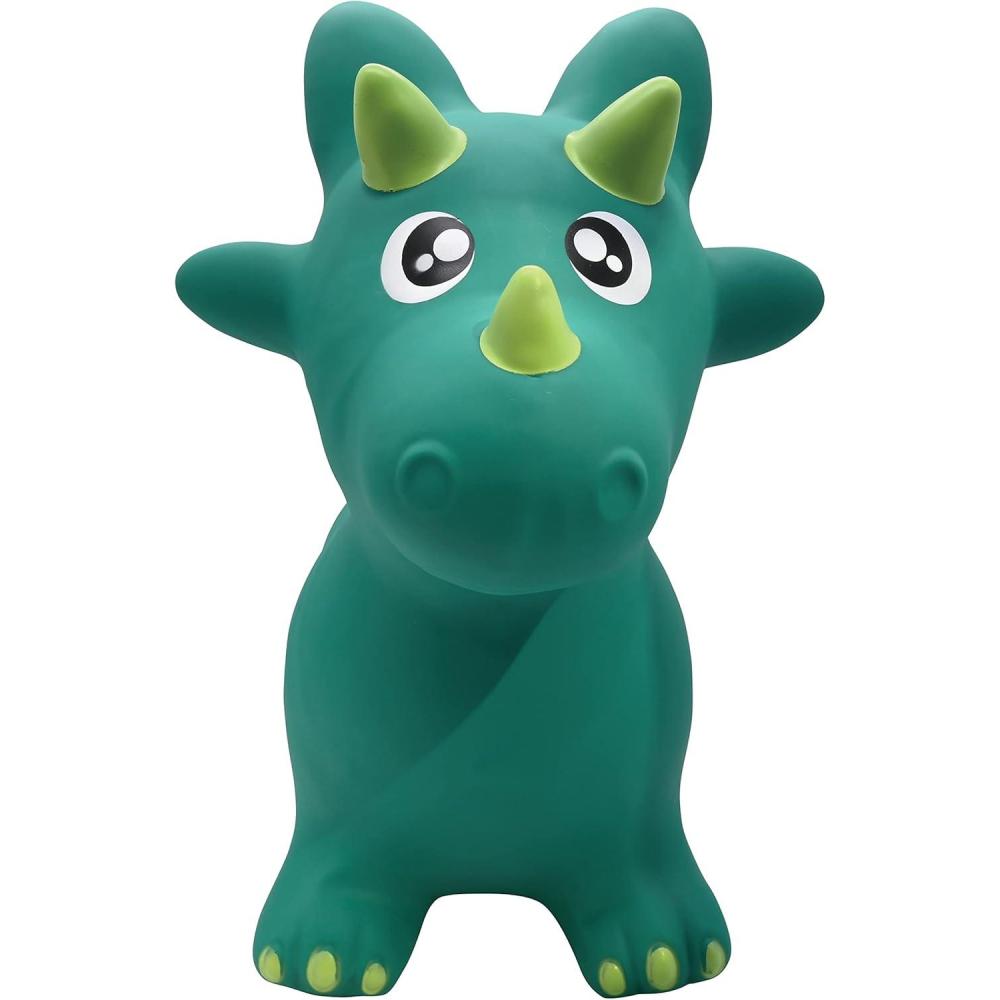 imageLEXiBOOK Inflatable Jumping Unicorn for Indoor and Outdoor use Balance and Motor Skills Development Hand Pump Included Safe and Resistant Plastic Pink BG050UNIDinosaur