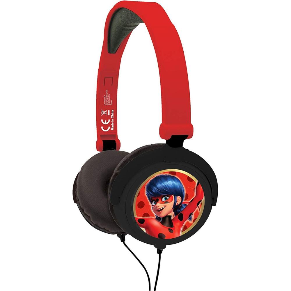 imageLEXiBOOK Miraculous Ladybug Tikki Stereo Headphones Safe Volume Foldable and Adjustable red HP015MIMiraculous