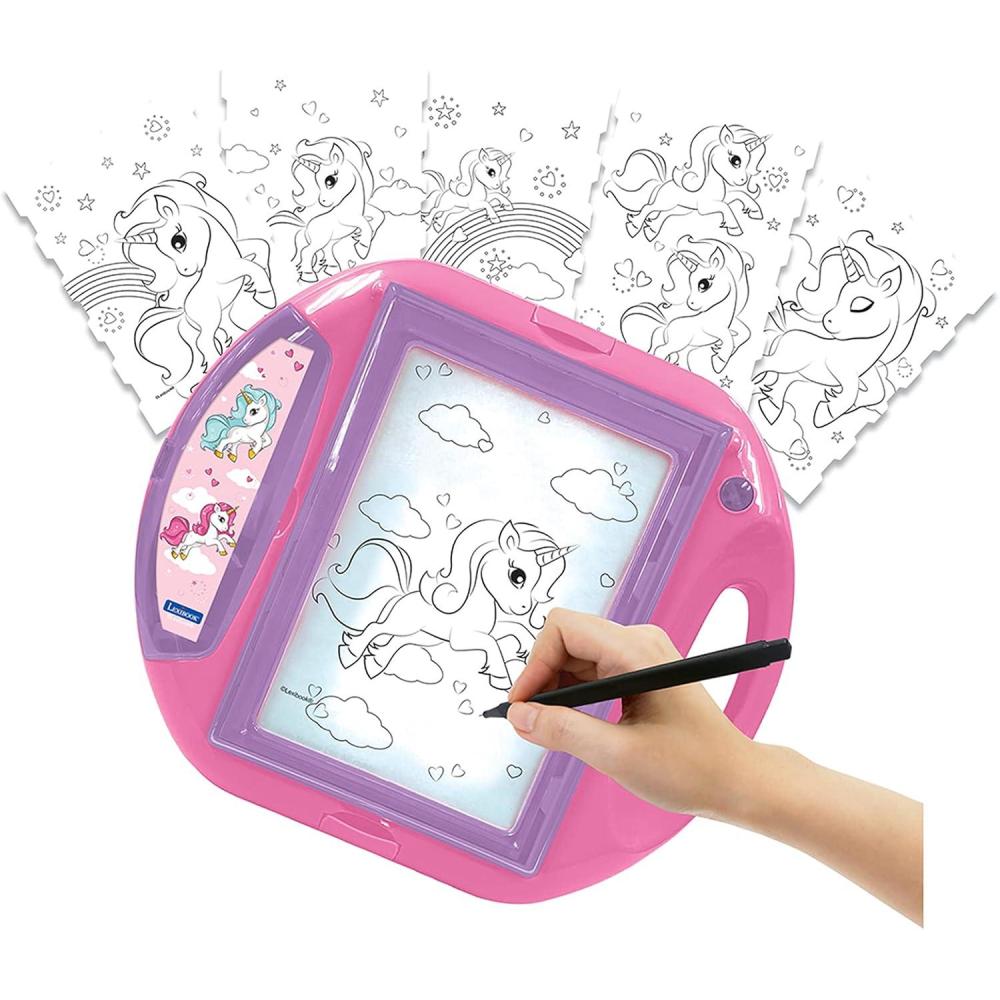 imageLEXiBOOK Paw Patrol Drawing Projector 4 tampons 10 templates Lighting Screen 1 Pen Included Artistic and Creative Toy for Girls and Boys RedBlue CR310PAUnicorn