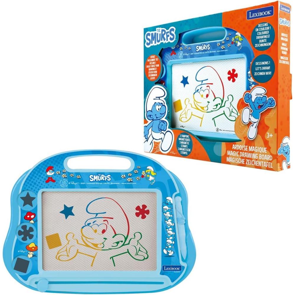 imageLEXiBOOK The Smurfs A5 Magic Slate with Magnetic Accessories Blue CRSF550