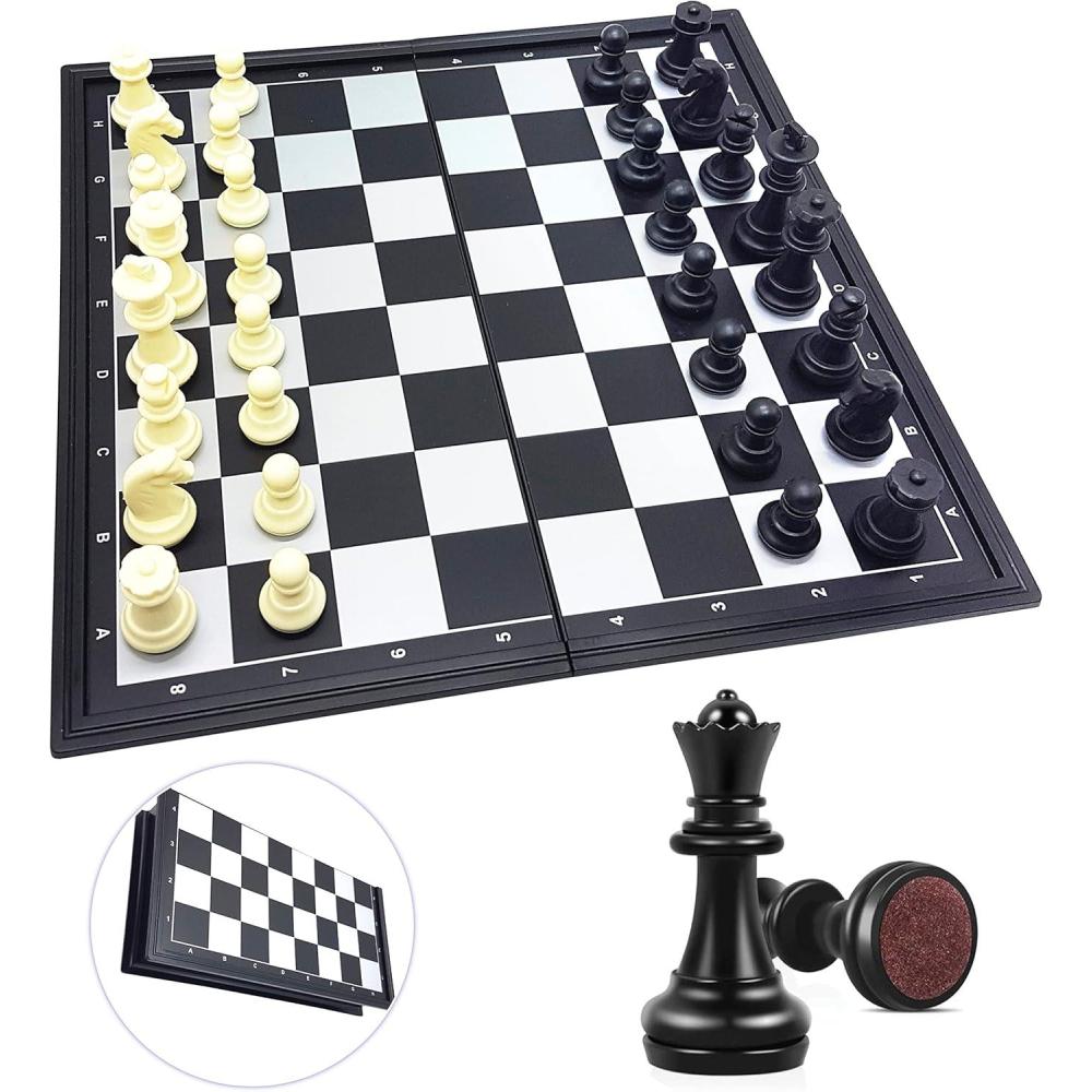 imageLexibook  Harry Potter Chess Games Magnetic and Foldable Chess Board 32 Pieces Family Game CGM300HPCGM320