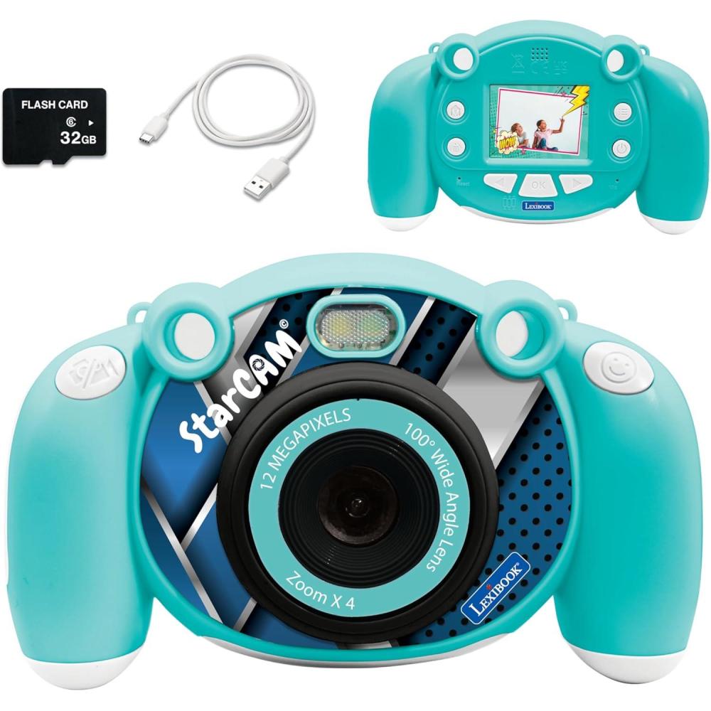 imageLexibook  Miraculous  4in1 Kids Camera with Photo Video Audio and Game Functions 32GB SD Card Included  DJ080MILexibook