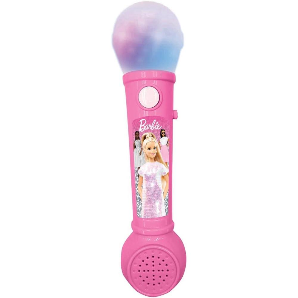 imageLexibook Gabbys Dollhouse Illuminated Microphone for Kids Musical Toy Builtin Speaker Light Effects Demo Tunes Included PinkBlue MIC80GDHBarbie