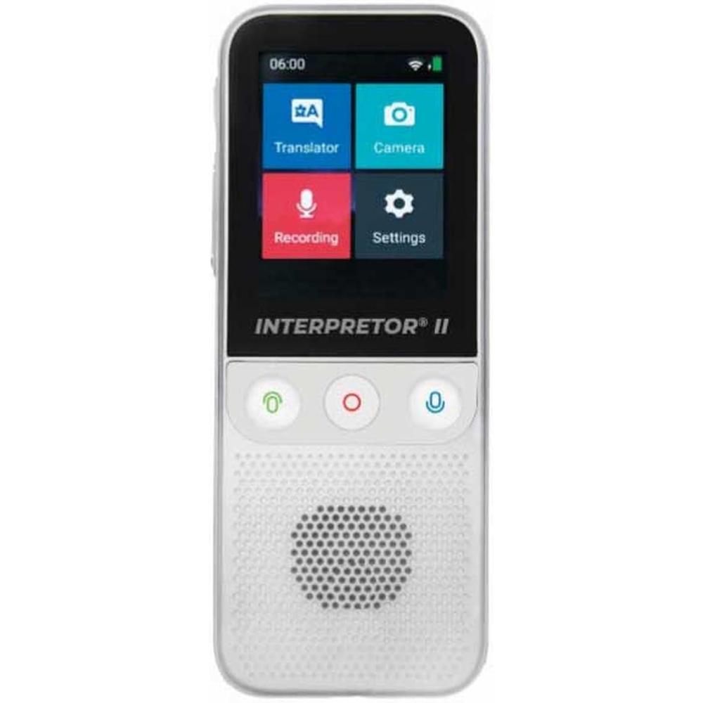 imageLexibook Interpretor Instant Talking Translator 75 Languages Accurate translations of Professional Quality TouchScreen Group Chat Function Headphones Jack Bluetooth WiFi Black NTL2000NTL3000