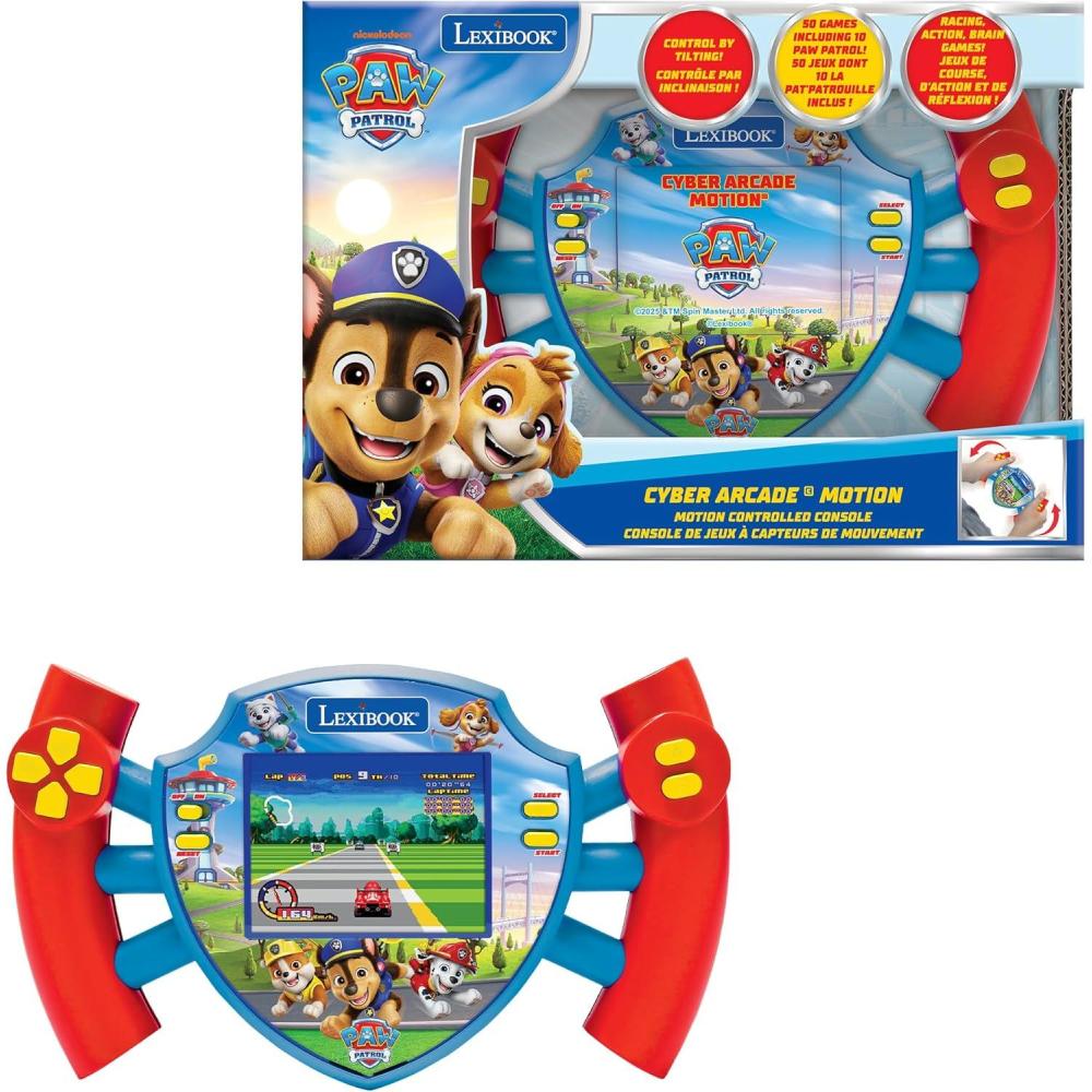 imageLexibook Paw Patrol Cyber Arcade Motion Console with Gesture Control Color LCD Screen 28 and 50 Games Including 10 from Paw Patrol Universe JL3180PA