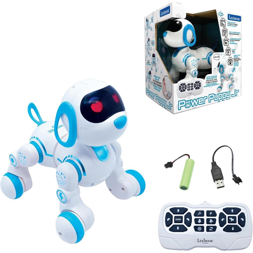 imageLexibook Power Puppy Jr  My Little Robot Dog  Robot Dog with Sounds Music Light Effects  Barks and Walks Like a Real Dog Toy for Boys and Girls  PUP01