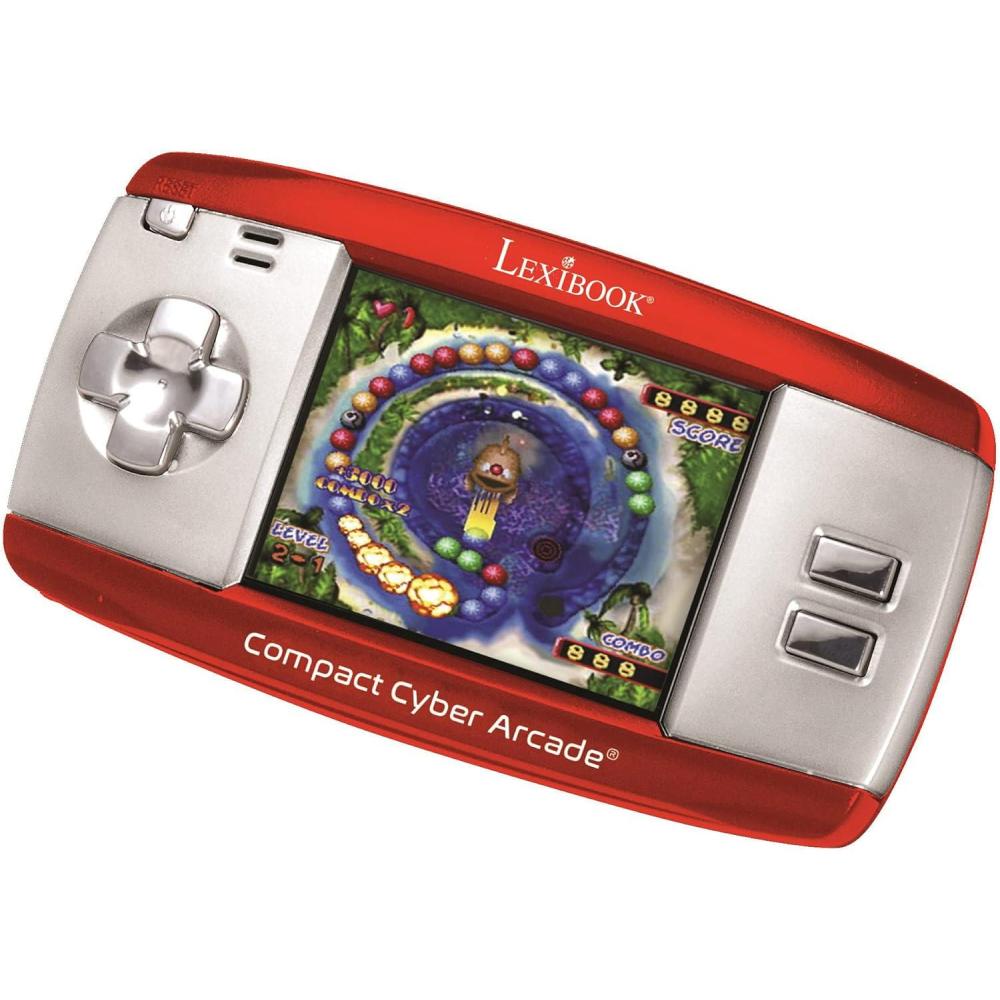 imageLexibook Retro Game Console 2 Controllers 300 Games 1 ACDC Adapter Blackred JG7800250 games  Red