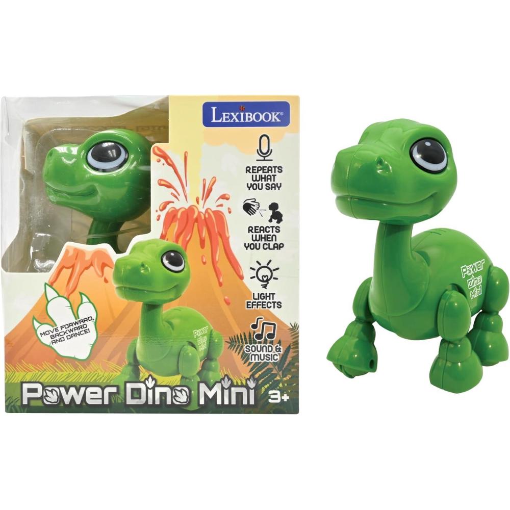 imagePower Puppy  Mini  My Little Robot Dog  Robot Dog with Sounds Music Light Effects Voice Repeat and Sound Reaction Toy for Boys and Girls  ROB02DOGROB02DINO