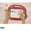 LEXIBOOK CRNI550 Super Mario Brothers Multicolor Magic Magnetic Nintendo Drawing Board, Artistic Creative Toy for Girls and Boys, Stylus Pen and Stamps, Red/Blue(Super Mario)