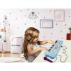 LEXIBOOK K703UNI Unicorn Electronic Keyboard with mic, Toy for Kids 32-Keys Piano, 22 Demo Songs, Battery Operated, Blue/Pink