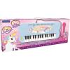 LEXIBOOK K703UNI Unicorn Electronic Keyboard with mic, Toy for Kids 32-Keys Piano, 22 Demo Songs, Battery Operated, Blue/Pink