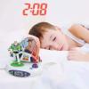 LEXIBOOK, Super Mario, Projector Alarm Clock for Kids, Nightlight and time Projection to The Ceiling, Sound Effects, Battery-Powered, Blue/red, RP500NI(Toy Story)