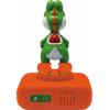 LEXIBOOK, Super Mario, Yoshi Nightlight Alarm Clock, Sounds and Melodies, LCD Backlit Screen, Luminous, Snooze, Orange, RL800NI1(Super Mario – Yoshi)