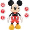 LEXiBOOK – Disney – Bilingual Mickey Robot – English/Spanish, 100 Educational quizzes, Light Effects, Dance, programmable, Articulated, Black/red – MCH01i2