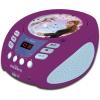 LEXiBOOK – Disney Frozen 2 – Bluetooth CD Player for Kids – Portable, Multicoloured Light Effects, Microphone Jack, Aux-in Jack, AC or Battery-Operated, Girls, Boys, Violet, RCD109FZ(CD Player with Bluetooth)