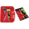 LEXiBOOK – Miraculous, Electronic Secret Diary with Pen and Notebook Included, Interactive, Password, Fun Features, Sounds Effects, Red, SD50MI