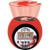 LEXiBOOK – Miraculous Projector Alarm Clock with Snooze Function and Alarm Function, Night Light with Timer, LCD Screen, Battery Operated, Red/Black, RL977MI(Miraculous)