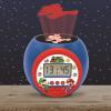 LEXiBOOK – Miraculous Projector Alarm Clock with Snooze Function and Alarm Function, Night Light with Timer, LCD Screen, Battery Operated, Red/Black, RL977MI(Super Mario)