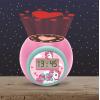 LEXiBOOK – Miraculous Projector Alarm Clock with Snooze Function and Alarm Function, Night Light with Timer, LCD Screen, Battery Operated, Red/Black, RL977MI(Unicorn)
