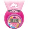 LEXiBOOK – Miraculous Projector Alarm Clock with Snooze Function and Alarm Function, Night Light with Timer, LCD Screen, Battery Operated, Red/Black, RL977MI(Disney Princess)