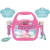 LEXiBOOK – Paw Patrol – Portable Karaoke Digital Player for Kids – Microphones, Light Effects, Bluetooth, Record and Voice Changer Functions, Rechargeable Battery, Blue/red, MP320PAZ(MP320UNIZ)
