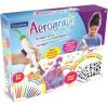 LEXiBOOK Aerograph Air Marker Sprayer, Spray Art Electric Airbrush Marker Set, Magic Pen Coloured Markers Stencils Children Toy Christmas Gift, Marker Sets For Kids, Green/White, CR800(Green/White)