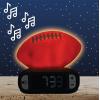 LEXiBOOK, American Football – Night Light Alarm Clock, Sounds and Melodies, Backlit LCD Screen, Luminescent, Snooze, Orange/Blue, RL800SO