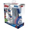 LEXiBOOK Avengers Marvel 2-in-1 Bluetooth Headphones for Kids – Stereo Wireless Wired, Kids Safe, Foldable, Adjustable, red/Blue, HPBT010AV