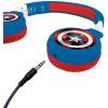 LEXiBOOK Avengers Marvel 2-in-1 Bluetooth Headphones for Kids – Stereo Wireless Wired, Kids Safe, Foldable, Adjustable, red/Blue, HPBT010AV