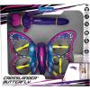 LEXiBOOK, Crosslander Butterfly, My Remote Control Flying Butterfly, Multidirectional Flight up to 12km/h (7 mph), Loopings, Remote Control with 2 Control Modes, Sound and Light Effects, Pink, RCBUT