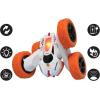 LEXiBOOK- Crosslander Luminous Terrain Car, Wrist Remote, Rechargeable, Electronic Action Kit, White/Orange, Color