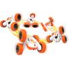 LEXiBOOK- Crosslander Luminous Terrain Car, Wrist Remote, Rechargeable, Electronic Action Kit, White/Orange, Color