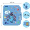LEXiBOOK, Disney Stitch: Electronic Diary with Pen and Notebook Included, Interactive, Password Protected, Fun Functions, Sound Effects, Blue, SD50D