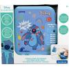 LEXiBOOK, Disney Stitch: Electronic Diary with Pen and Notebook Included, Interactive, Password Protected, Fun Functions, Sound Effects, Blue, SD50D