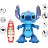 LEXiBOOK, Disney Stitch, English Remote Controlled Interactive Robot, Gesture and Remote Control, Touch Sensitive, Programmable, Two Speed, Blue, STITCHEN
