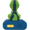 LEXiBOOK, Disney Stitch, Stitch Nightlight Alarm Clock, Sounds and Melodies, LCD Backlit Screen, Luminous, Snooze, Blue, RL800D(Dinosaur)