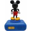 LEXiBOOK, Disney Stitch, Stitch Nightlight Alarm Clock, Sounds and Melodies, LCD Backlit Screen, Luminous, Snooze, Blue, RL800D(Disney Mickey)