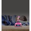 LEXiBOOK, Disney Stitch, Stitch Nightlight Alarm Clock, Sounds and Melodies, LCD Backlit Screen, Luminous, Snooze, Blue, RL800D(Disney Minnie)