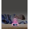 LEXiBOOK, Disney Stitch, Stitch Nightlight Alarm Clock, Sounds and Melodies, LCD Backlit Screen, Luminous, Snooze, Blue, RL800D(Disney Stitch – Angel)