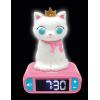 LEXiBOOK, Disney Stitch, Stitch Nightlight Alarm Clock, Sounds and Melodies, LCD Backlit Screen, Luminous, Snooze, Blue, RL800D(Kitten)