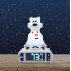 LEXiBOOK, Disney Stitch, Stitch Nightlight Alarm Clock, Sounds and Melodies, LCD Backlit Screen, Luminous, Snooze, Blue, RL800D(Polar Bear)