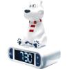 LEXiBOOK, Disney Stitch, Stitch Nightlight Alarm Clock, Sounds and Melodies, LCD Backlit Screen, Luminous, Snooze, Blue, RL800D(Polar Bear)