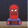 LEXiBOOK, Disney Stitch, Stitch Nightlight Alarm Clock, Sounds and Melodies, LCD Backlit Screen, Luminous, Snooze, Blue, RL800D(Spider-Man)