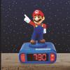 LEXiBOOK, Disney Stitch, Stitch Nightlight Alarm Clock, Sounds and Melodies, LCD Backlit Screen, Luminous, Snooze, Blue, RL800D(Super Mario – Mario)