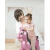 LEXiBOOK Inflatable Jumping Unicorn, for Indoor and Outdoor use, Balance and Motor Skills Development, Hand Pump Included, Safe and Resistant Plastic, Pink, BG050UNI(Unicorn – Pink)