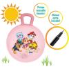 LEXiBOOK Inflatable Jumping Unicorn, for Indoor and Outdoor use, Balance and Motor Skills Development, Hand Pump Included, Safe and Resistant Plastic, Pink, BG050UNI(Paw Patrol – Roses)