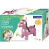 LEXiBOOK Inflatable Jumping Unicorn, for Indoor and Outdoor use, Balance and Motor Skills Development, Hand Pump Included, Safe and Resistant Plastic, Pink, BG050UNI(Unicorn – Pink)